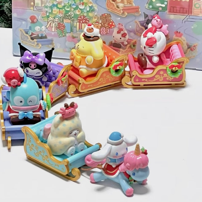 SANRIO CHARACTERS Winter Sledding Team Series Blind Box