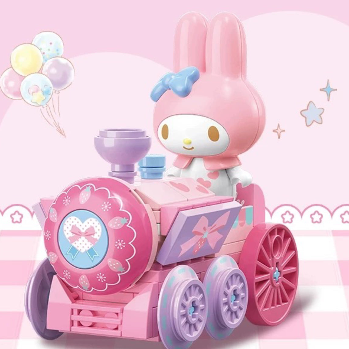 Sanrio Building Blocks Toy Car Series Blind Box