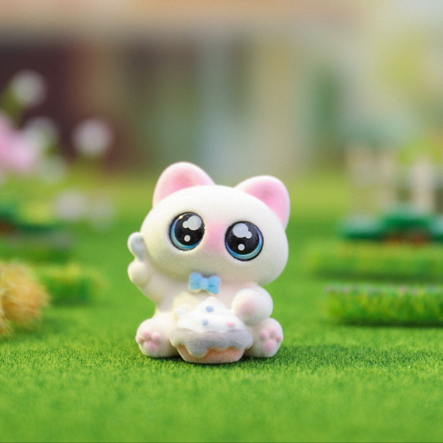 Siamese Azukisan Daily Life Flocked Series Figures