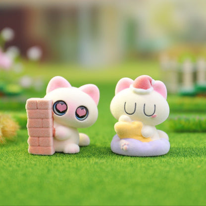 Siamese Azukisan Daily Life Flocked Series Figures