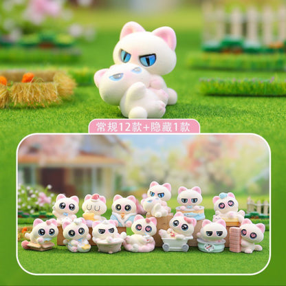 Siamese Azukisan Daily Life Flocked Series Figures