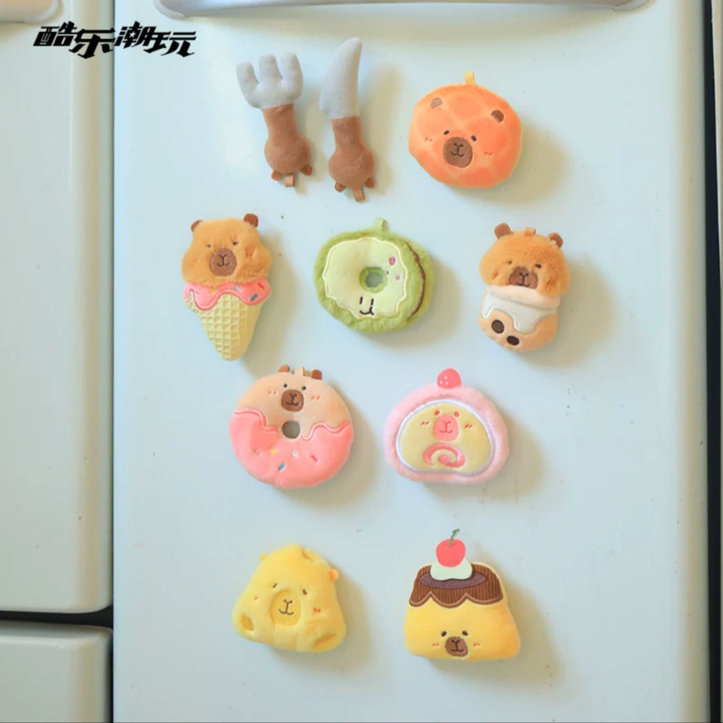 【2bags】TunTunZai Bakery Plush Fridge Magnets Series Blind Bag