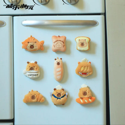 【2bags】TunTunZai Bakery Plush Fridge Magnets Series Blind Bag