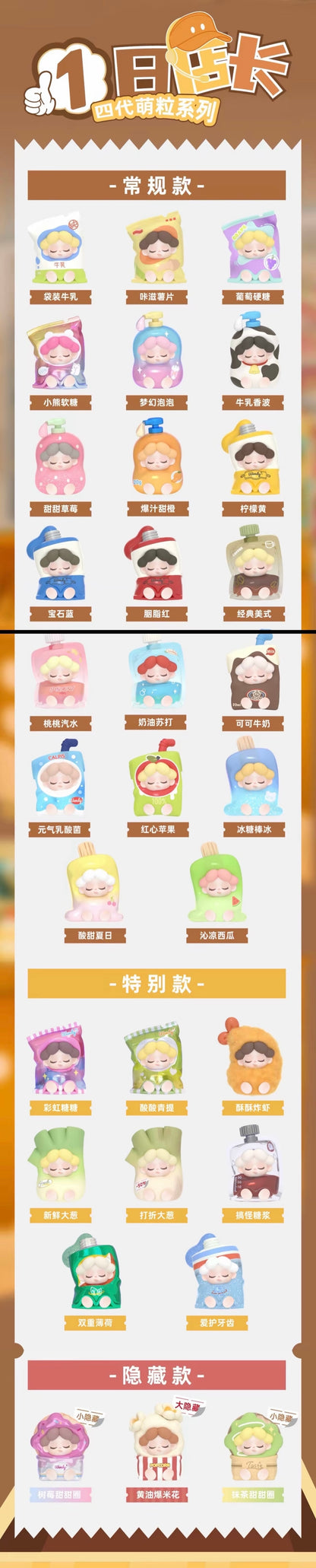 Wendy One-day Manager Series Mini Bean Series Blind Bag