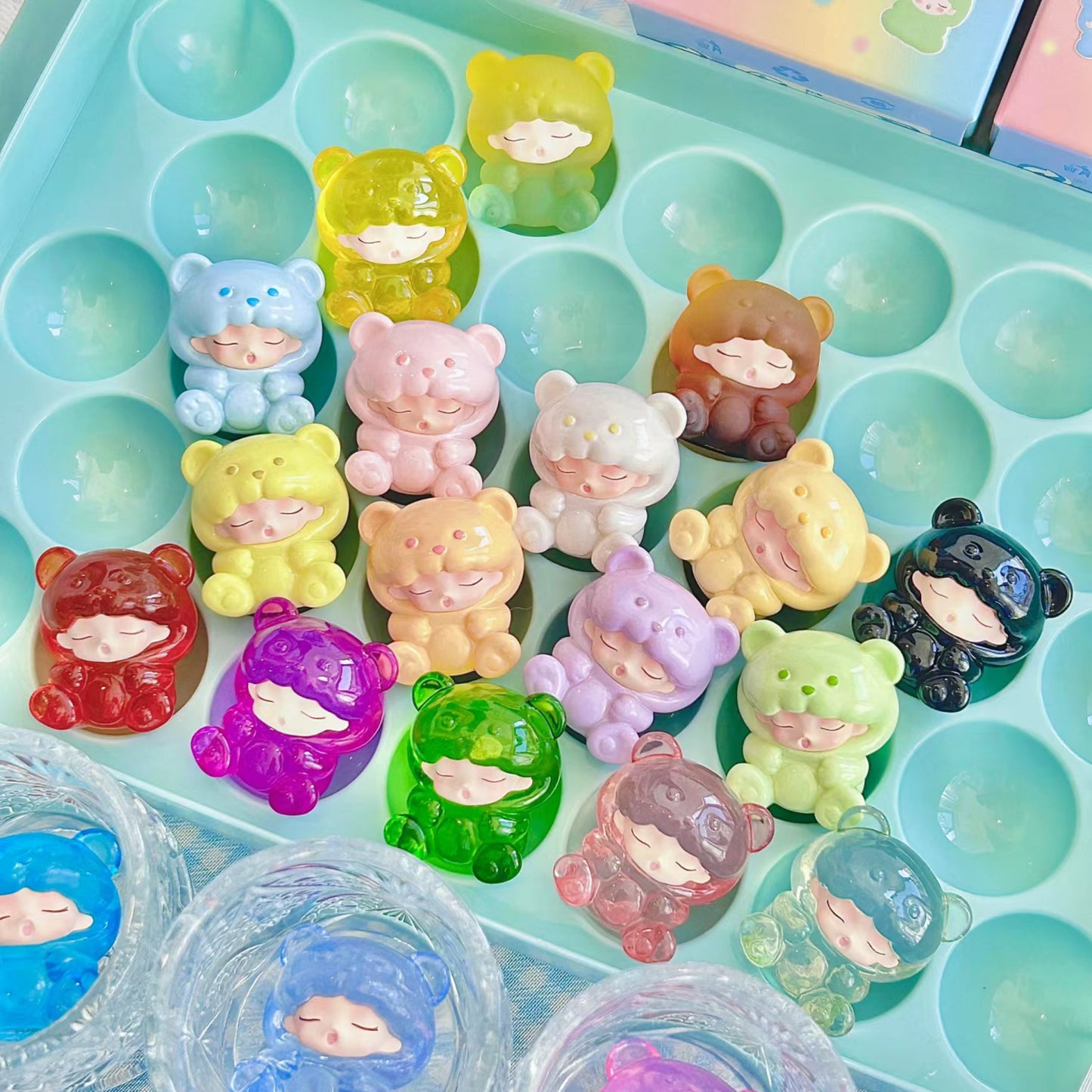 【4boxes】Yumo Gummy Bear Mini Bean Series Blind Box