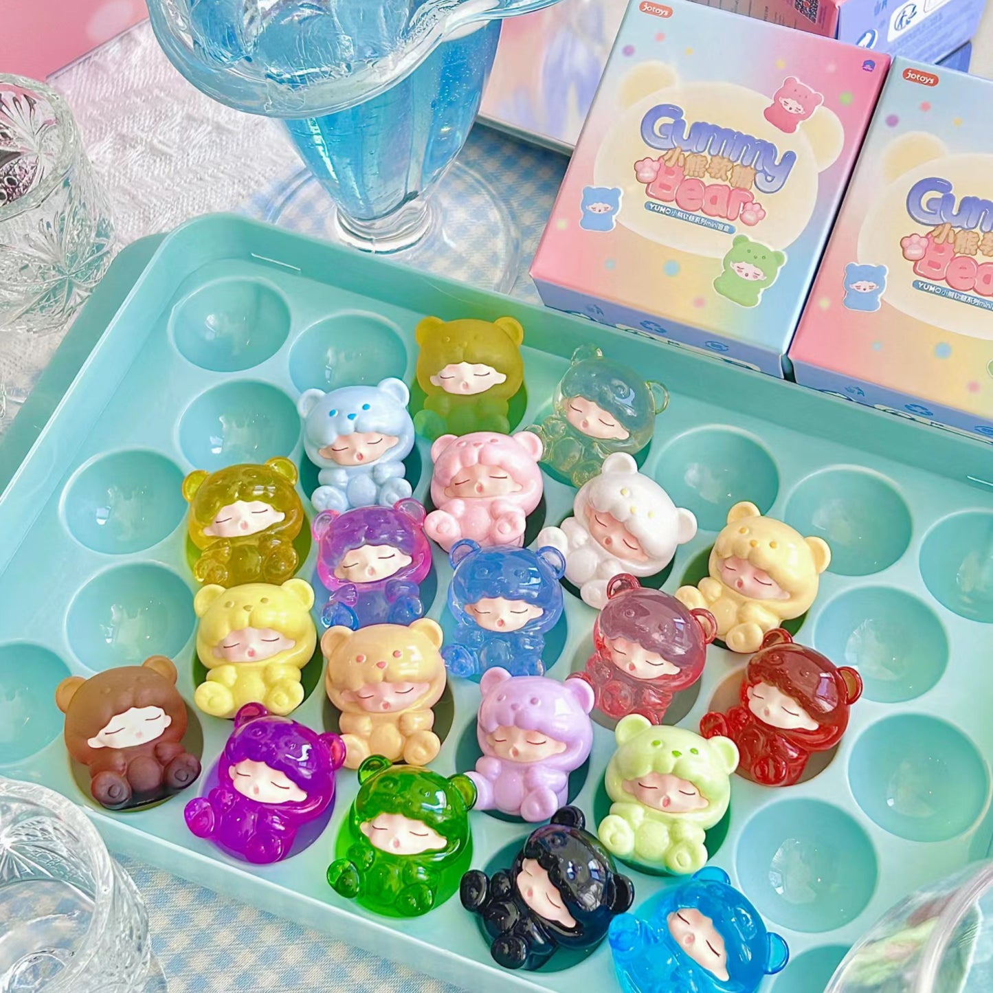 【4boxes】Yumo Gummy Bear Mini Bean Series Blind Box