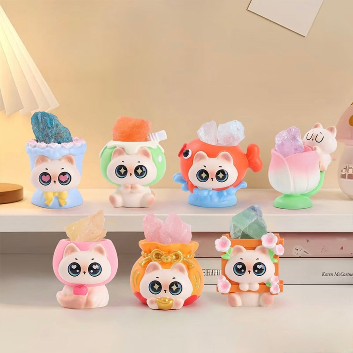 Emotional Siamese Cat Energy Crystal Series Blind Box