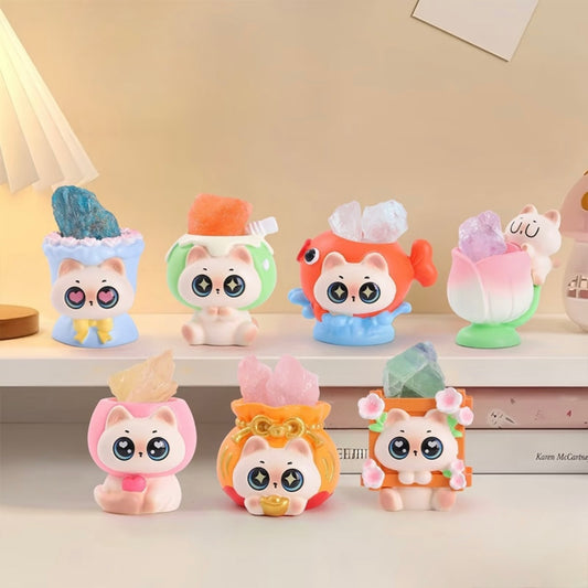 Emotional Siamese Cat Energy Crystal Series Blind Box