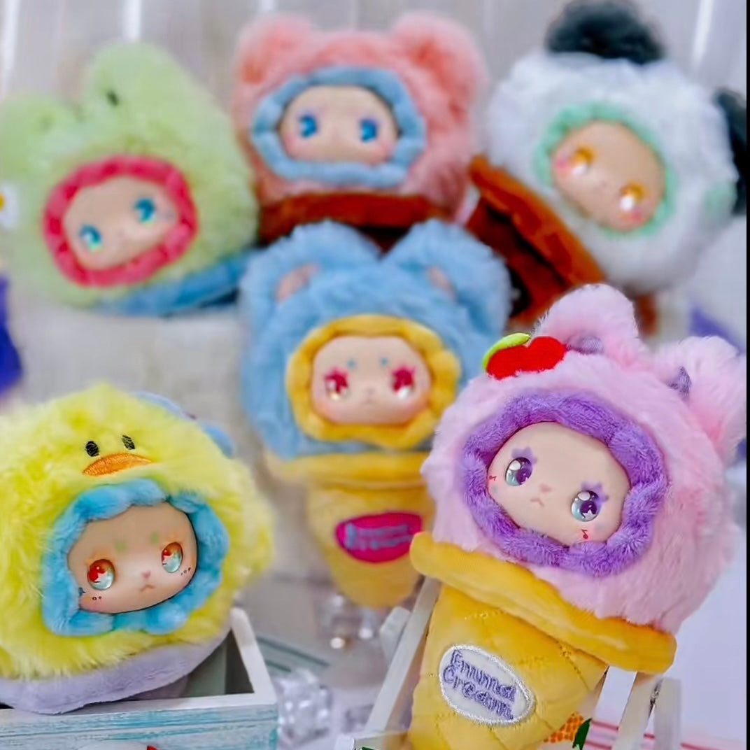 LOVELY EMMA Scoop Ice Cream Plush Keychain Series