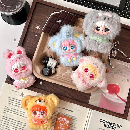 Sanmi Rabbits Little Baby Hand in Hand Plush Series Blind Box